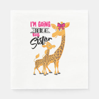Servilleta De Papel Qué Bien Va A Ser Un Gran Hermano Giraffes Chicas 