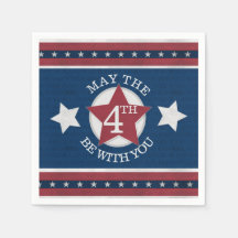 Que el 4 esté contigo Papel Napkin