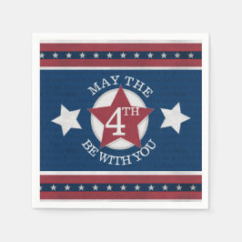 Servilleta De Papel Que el 4 esté contigo Papel Napkin