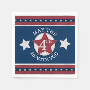 Servilleta De Papel Que el 4 esté contigo Papel Napkin