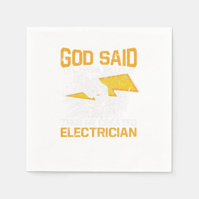 Servilleta De Papel Que Haya Luz Y Entonces Creó Electricidad (Anverso)