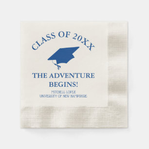 Servilleta De Papel Que la aventura comience la graduación