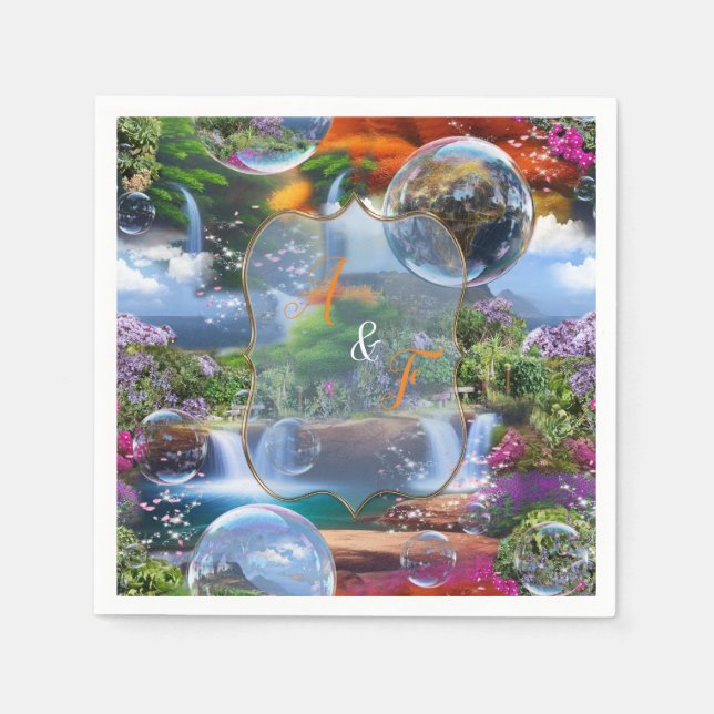 Servilleta De Papel Qué mundo maravilloso en el que vivo (Anverso)