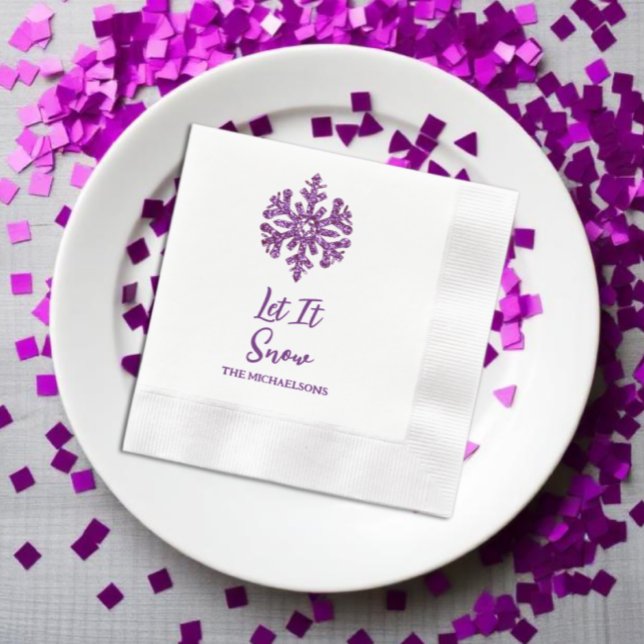 Servilleta De Papel Que Nieva El Picado De Nieve Morado (Subido por el creador)