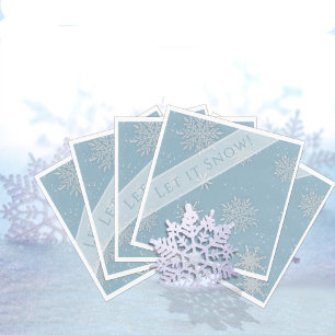 Servilleta De Papel Que nieve azul