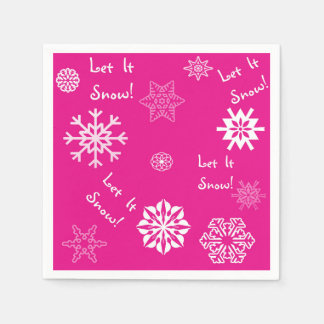 Servilleta De Papel Que Nieve De Rosa Caliente