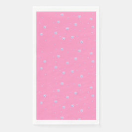 Servilleta De Papel Que nieve rosa haga copos de nieve en invierno