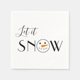 Servilleta De Papel Que nieve, Snowman simple