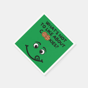 Servilleta De Papel ¿Qué no te gusta de las cookies? (bkgrd verde)