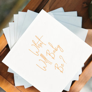 Servilleta De Papel ¿Qué revelará la bienvenida al bebé bebe?