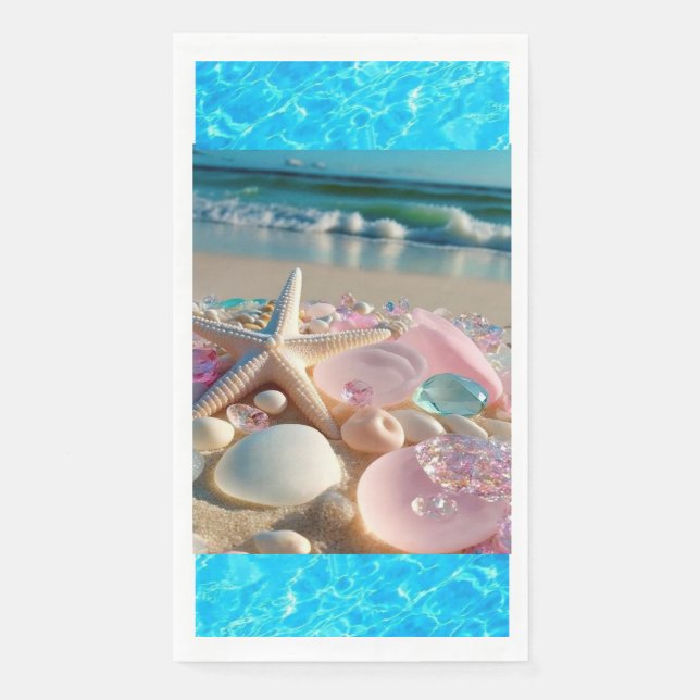 Servilleta De Papel ¿Qué tal "Olas Opel: servilletas de papel azul del (Anverso)