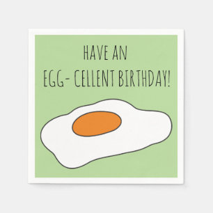 Servilleta De Papel ¡Que tengas un cumpleaños de HUEVO-CELENTE! Funny 