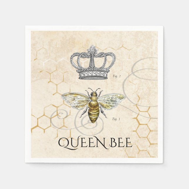 Servilleta De Papel Queen Bee (Anverso)