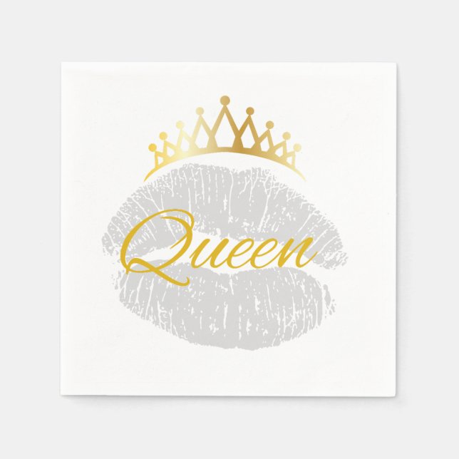 Servilleta De Papel Queen Fiesta Napkins (Anverso)