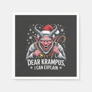 Servilleta De Papel Querido Krampus, puedo explicar a los Navidades Sa