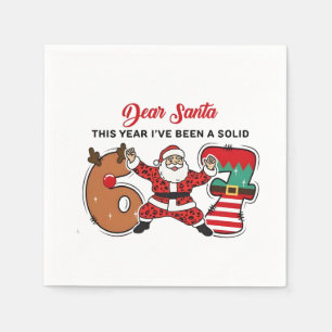 Servilleta De Papel Querido Santa Este Año He Sido Sólido 6 7 Seis Sie