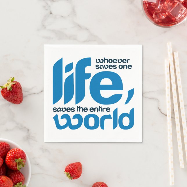 Servilleta De Papel Quien salva una vida (In situ)