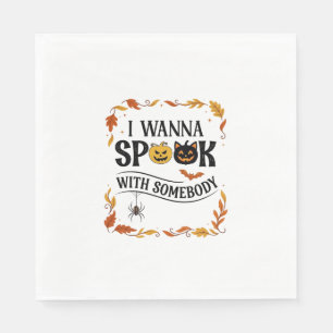 Servilleta De Papel Quieres Asustar a Alguien Calabazas de Halloween A
