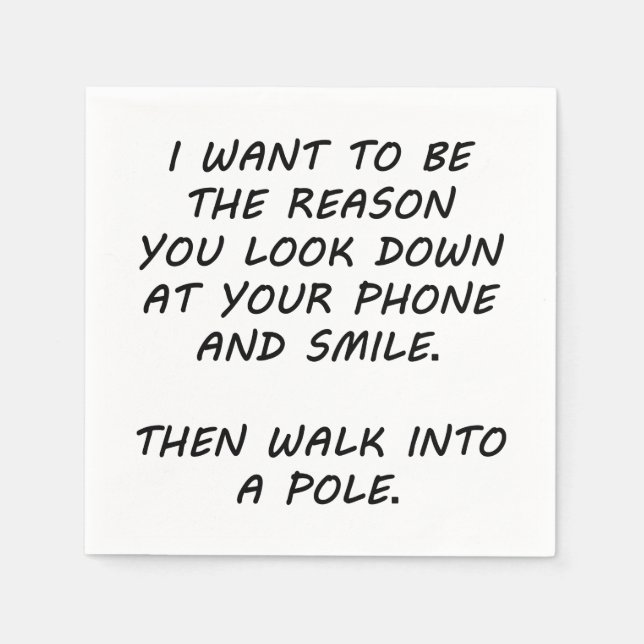 Servilleta De Papel Quiero Ser La Razón (Anverso)