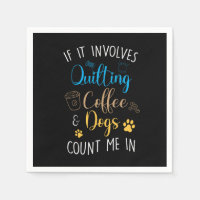 Quilling Coffee Dog Mascota Quilt Sew Crafting Ani