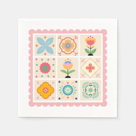 Servilleta De Papel Quilted with Love Baby Shower