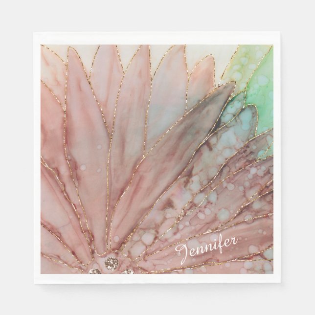 Servilleta De Papel Quinceanera 15ª fiesta de cumpleaños (Anverso)