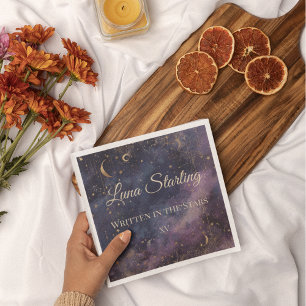 Servilleta De Papel Quinceañera celeste, personalizado