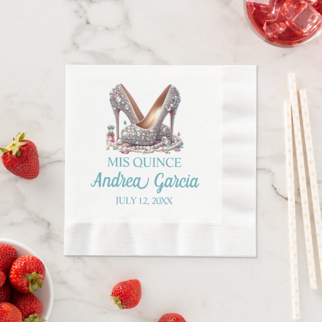 Servilleta De Papel Quinceanera High Heels (In situ)