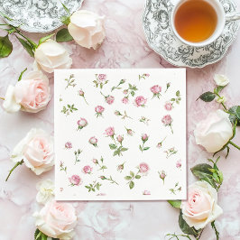 Servilleta De Papel Quinceanera Rubor Pink Rose Cumpleaños