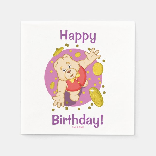 Servilleta De Papel Quizzy Bear (Anverso)