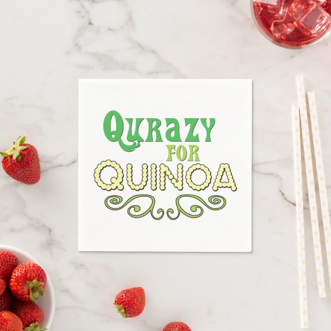 Servilleta De Papel Qurazy para Quinoa © - Funny Quinoa themated (In situ)