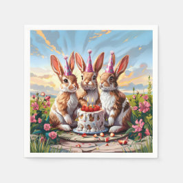 Servilleta De Papel Rabbit Birday Bash
