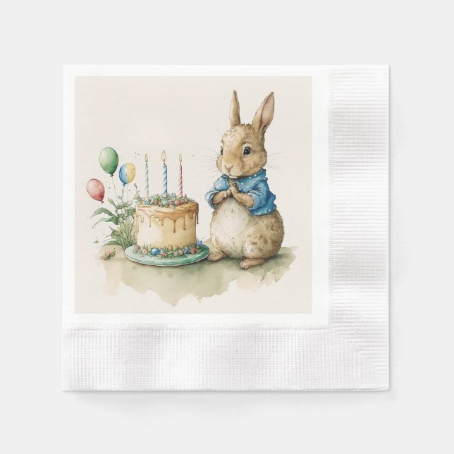 Servilleta De Papel Rabbit Peter fiesta Napkins (Anverso)