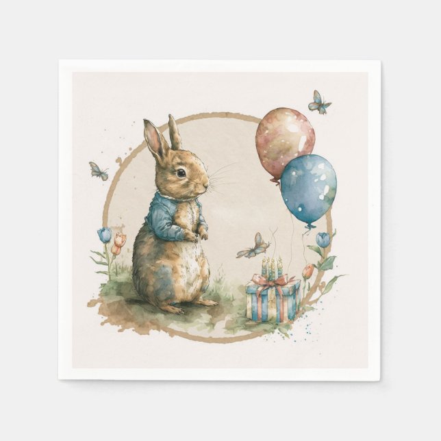 Servilleta De Papel Rabbit Peter fiesta Napkins (Anverso)