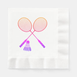 Servilleta De Papel Racas de Badminton Shuttlecock Birdie Ombre