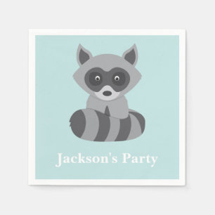 Servilleta De Papel Raccoon de Woodland