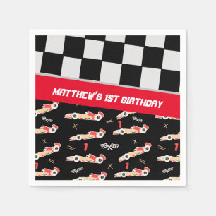 Servilleta De Papel Race Car Boys First Birday