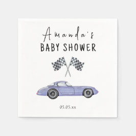 Servilleta De Papel Race car car Baby Shower