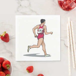 Servilleta De Papel Race Walker Atlete Sports Runner en movimiento
