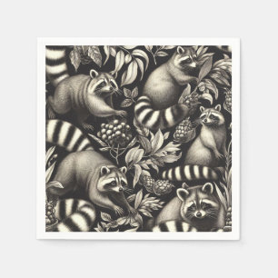 Servilleta De Papel Racoon de cosecha corta sin soldadura