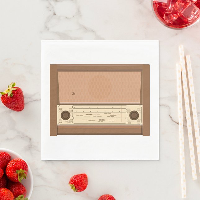 Servilleta De Papel Radio de madera retro de la década de 1940 (Subido por el creador)