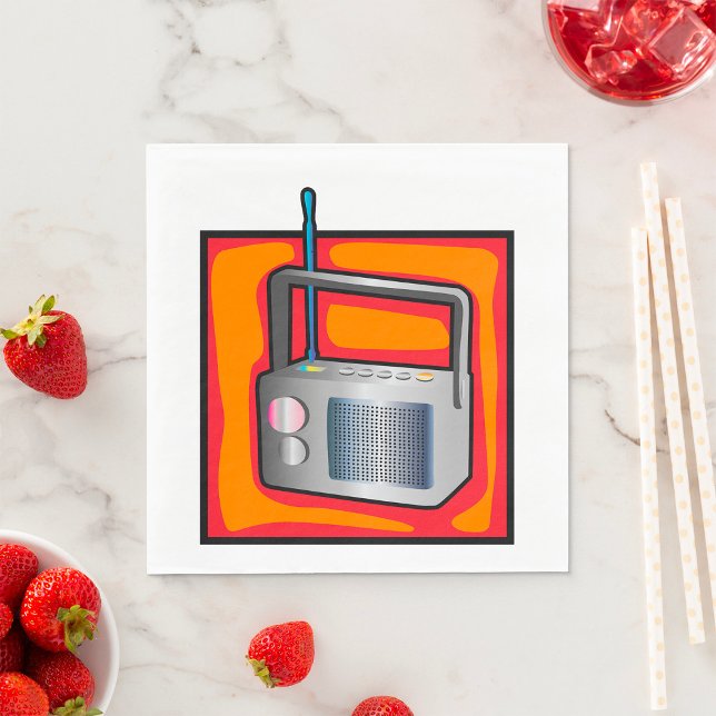 Servilleta De Papel Radio retro (Subido por el creador)
