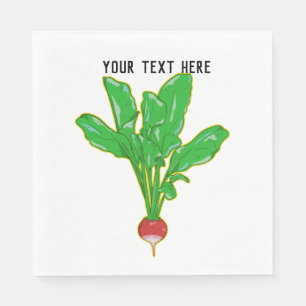 Servilleta De Papel Radish vector
