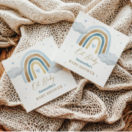 Servilleta De Papel Rainbow Boho Baby Shower Napkins
