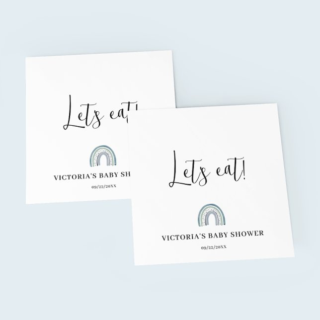 Servilleta De Papel Rainbow Boy Baby Shower (Subido por el creador)