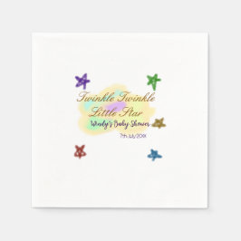 Servilleta De Papel Rainbow clouds twinkle Twinkle Little Star baby