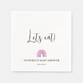 Servilleta De Papel  Rainbow Girl Baby Shower