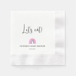 Servilleta De Papel  Rainbow Girl Baby Shower