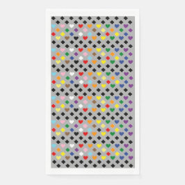 Servilleta De Papel Rainbow Hearts