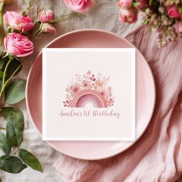 Servilleta De Papel Rainbow Onederful 1st Birthday Party Napkin